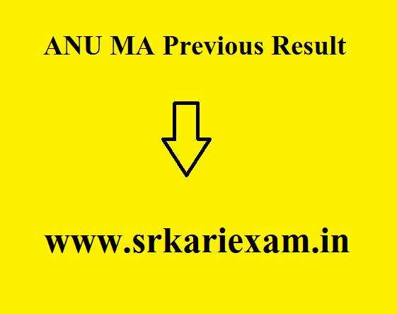 ANU MA Previous Result