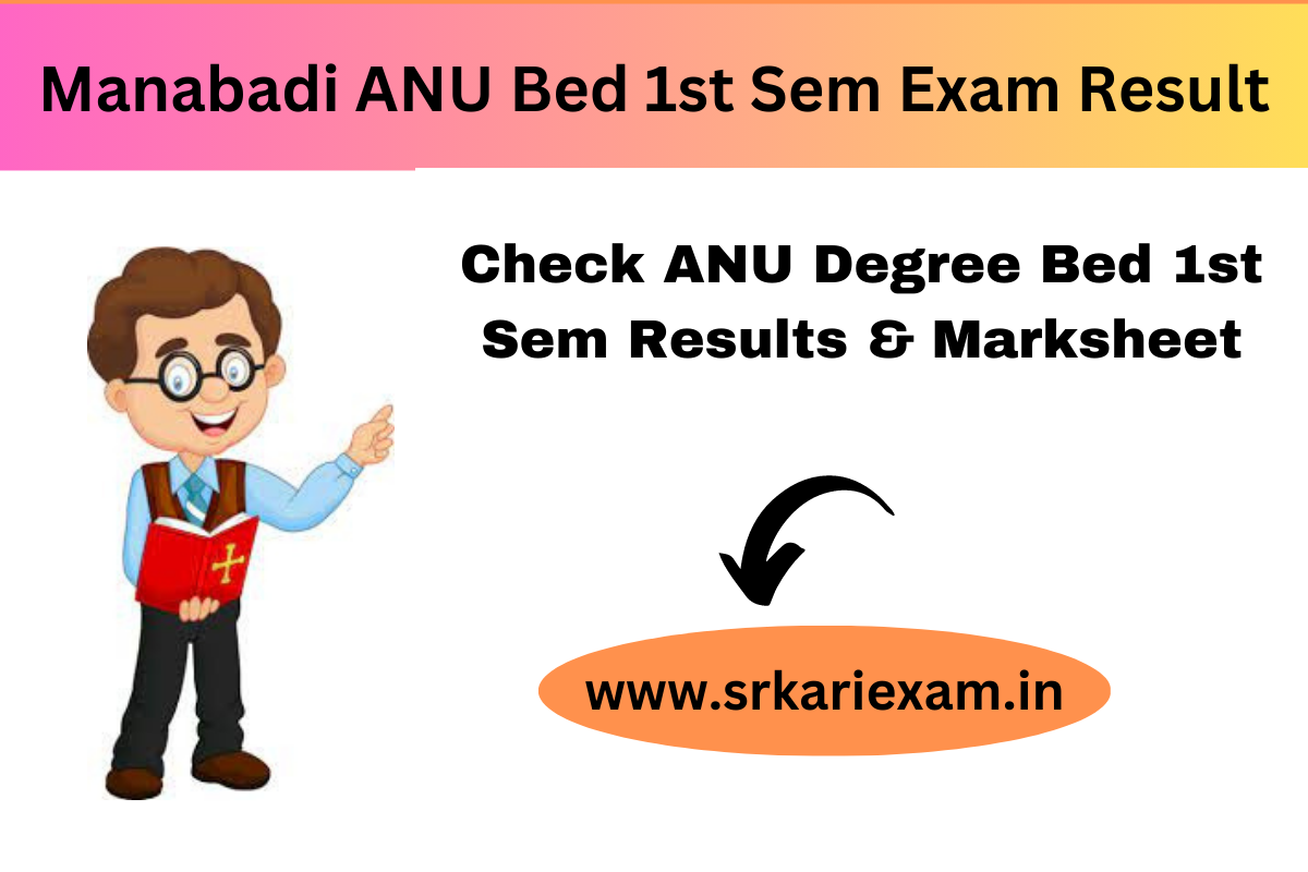 Manabadi ANU Bed 1st Sem Exam Result 2024 Check ANU Degree Bed 1st Sem