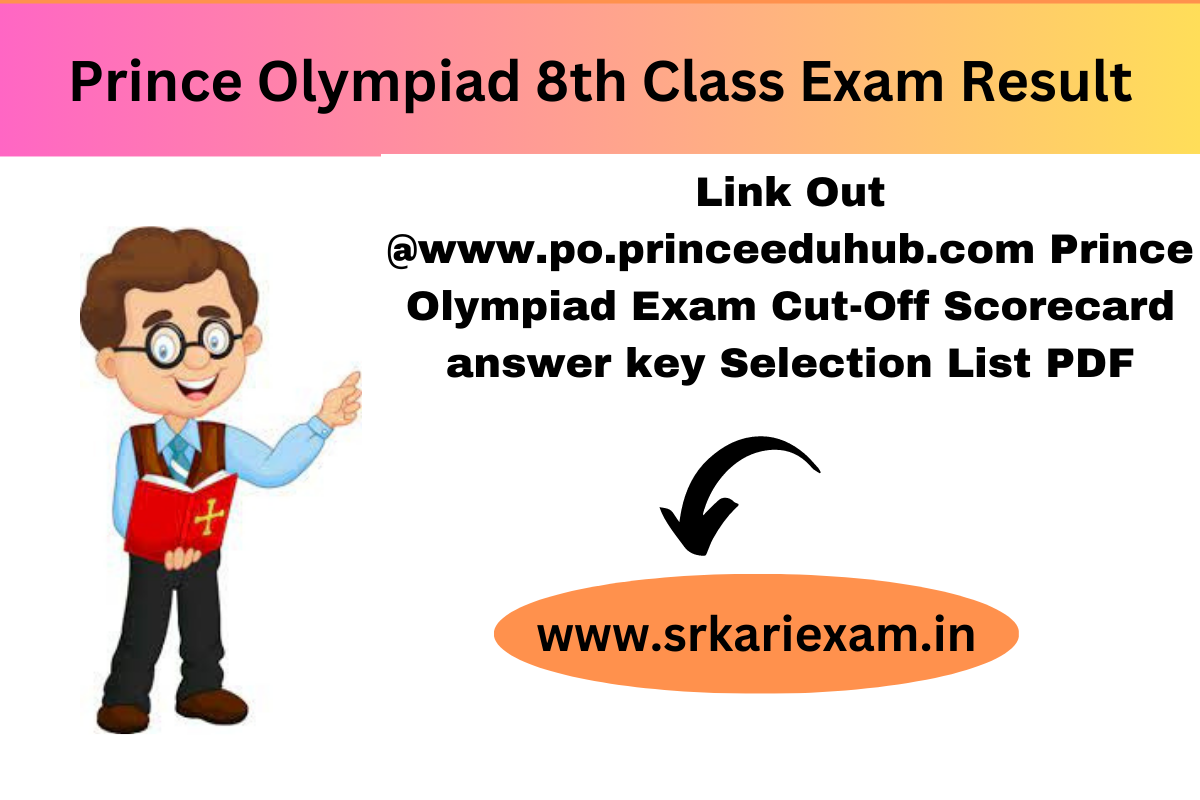 Prince Olympiad 8th Class Exam Result 2024 Link Out www.po